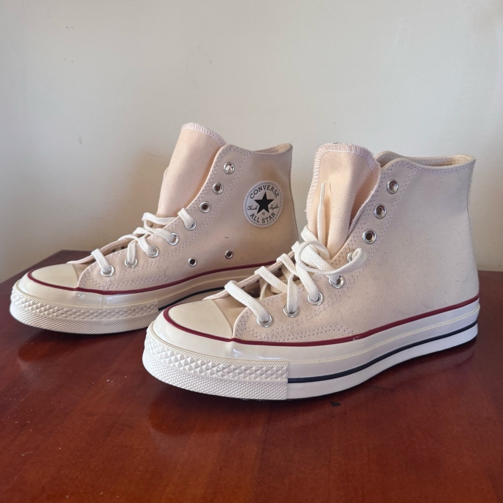 Converse High-Top Sneakers in Cream